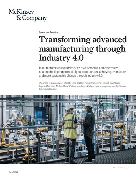 Transforming advanced manufacturing through .